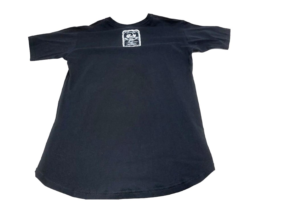 T-shirt old scooters Modello over size NERA - immagine 2