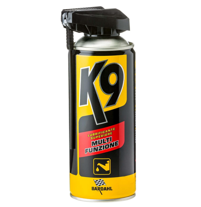 Lubrificante Spray Multiuso Bardahl K9 Multifunzione Auto Moto Scooter - 400 ml