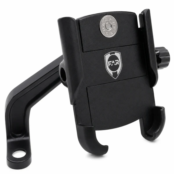 PIASTRA PORTA SUPPORTO TELEFONO CELLULARE IN ALLUMINIO SMARTPHONE ALLO SPECCHIETTO VESPA SCOOTER MOTO